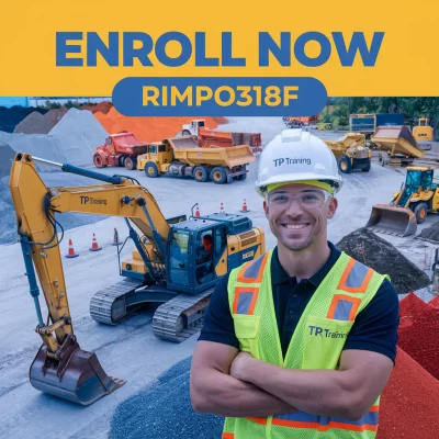 Enroll in the RIIMPO320F Excavator Operations Course 2