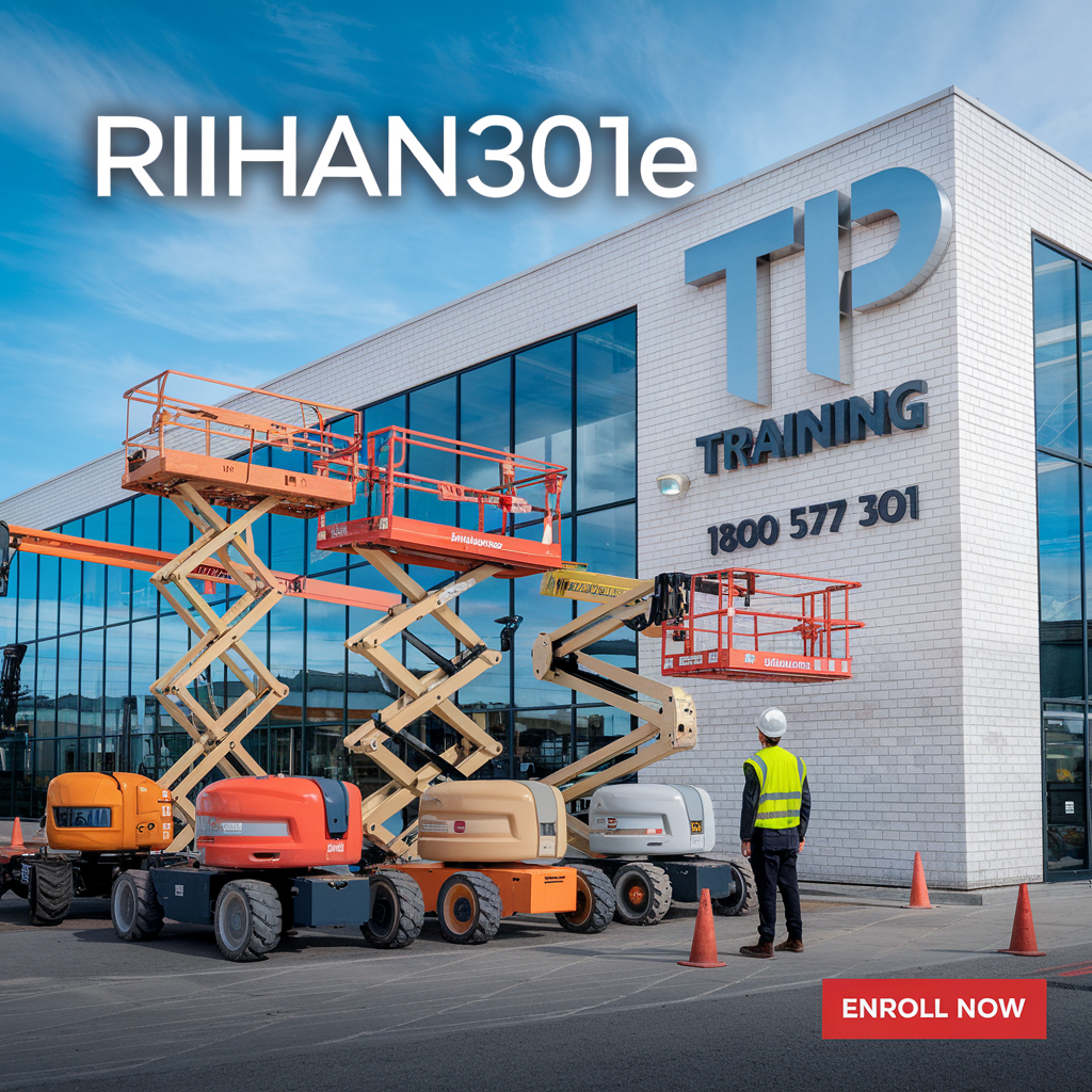 RIIHAN301E EWP Yellow Card Vertical Lift, Scissor Lift & Boom Lift