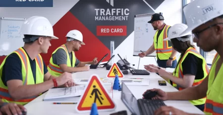 professional-training-environmen-for-traffic-management-prepare-work-zone-red-card-class-training sydney